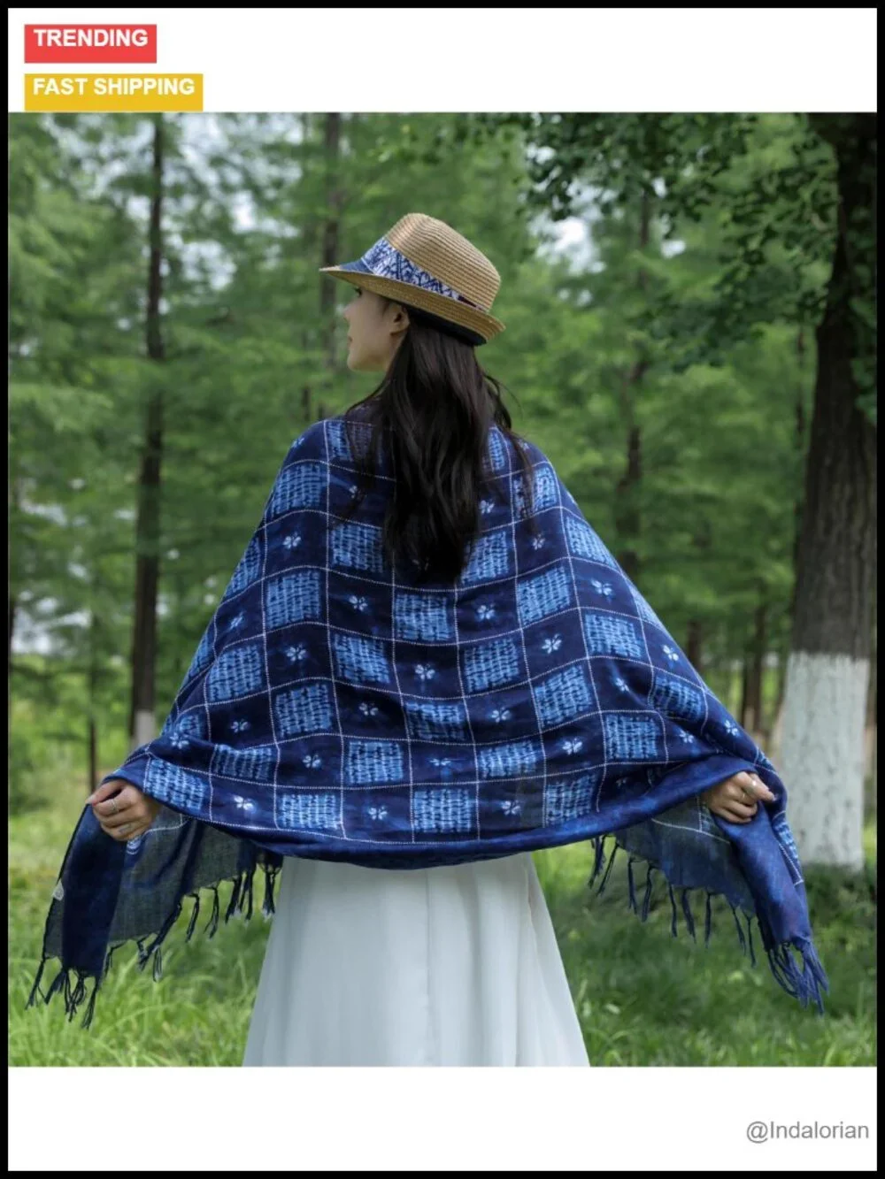 Tie Dye Scarf Lightweight Cotton Boho Shawls Travel Wrap